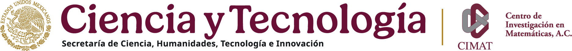 Ciencia y Tecnologia and CIMAT logo